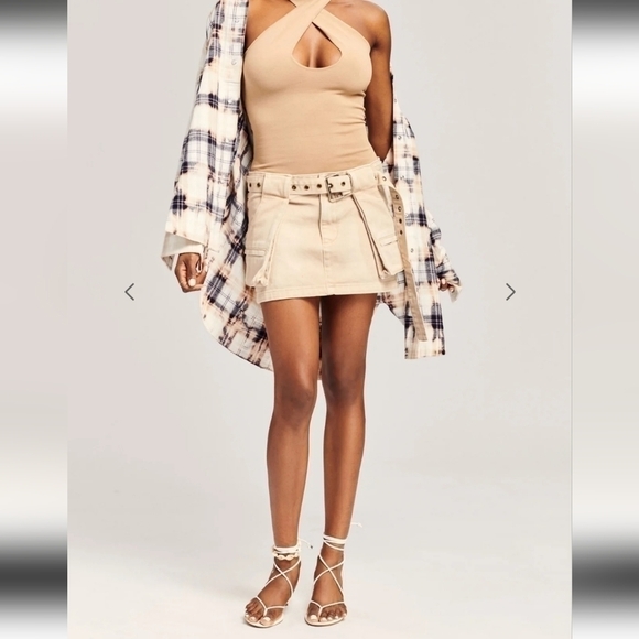 SER.O.YA Lia Skirt Sand Dune NWT - Picture 3 of 14